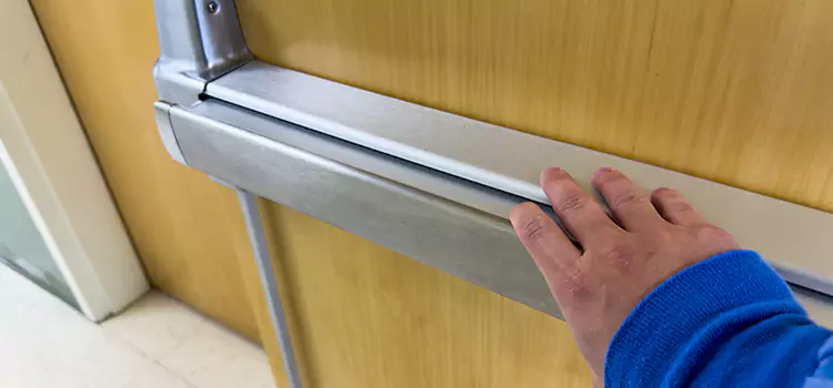 Installing a Push Bar on a Door Pearl